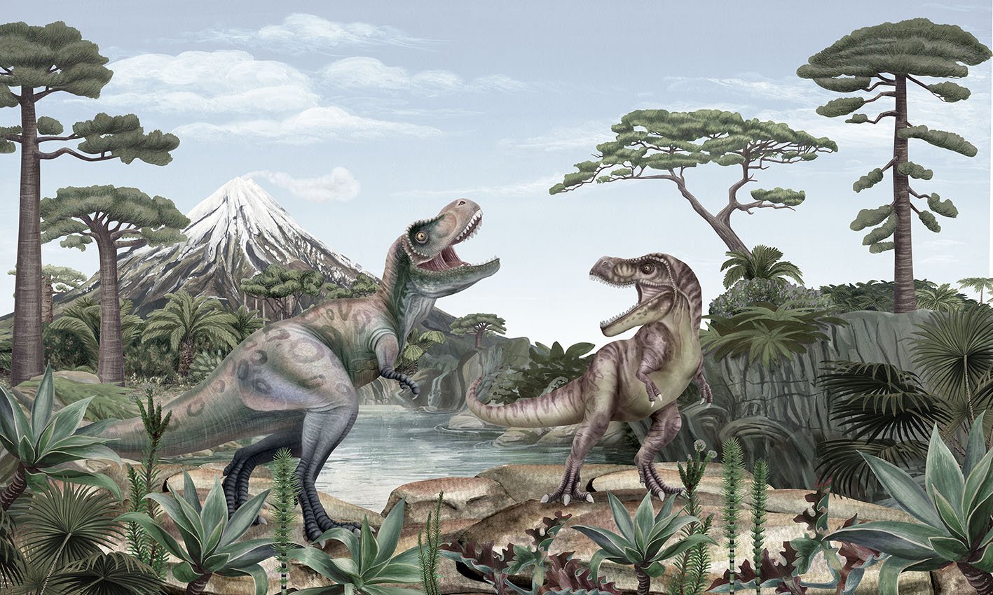 Roaring Rex Themed Wall Murals