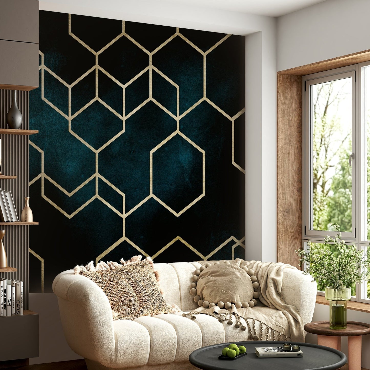 It gives a feeling of energy and creative playfulness.
