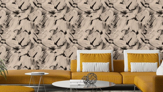 Neutral brushstroke wallpaper pattern

