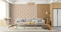 Close view of the fine line and block detailing in the Textured Blocks design.