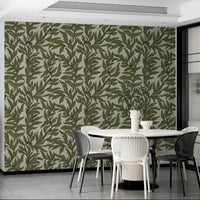 Soft leaf wallpaper with texture, GD996