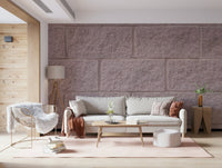 Dining area accent wall with Textured Brick Wall Mural., GD6173