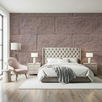 Textured Brick Wall Mural installation on a hallway wall., GD6173