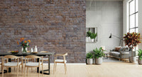 Full wall view of the complete authentic brick Wall Mural design.