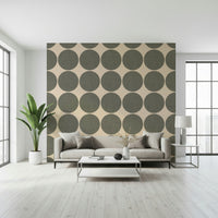 Fibrous Oversized Polka Dot Wall Mural wallpaper mural