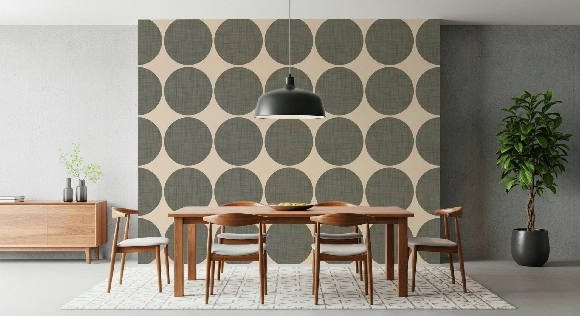 Shaded Weave Circle Wallpaper Textured Dots Wallpaper