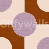Balanced fabric-inspired wallpaper

