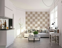 Abstract geometric texture wallpaper in neutral tones

