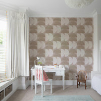 Minimalistic textured wallpaper with beige hues

