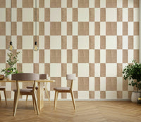 Soft taupe and ivory striped print


