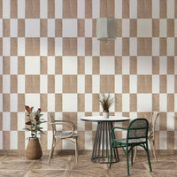 Neutral taupe and cream wall print

