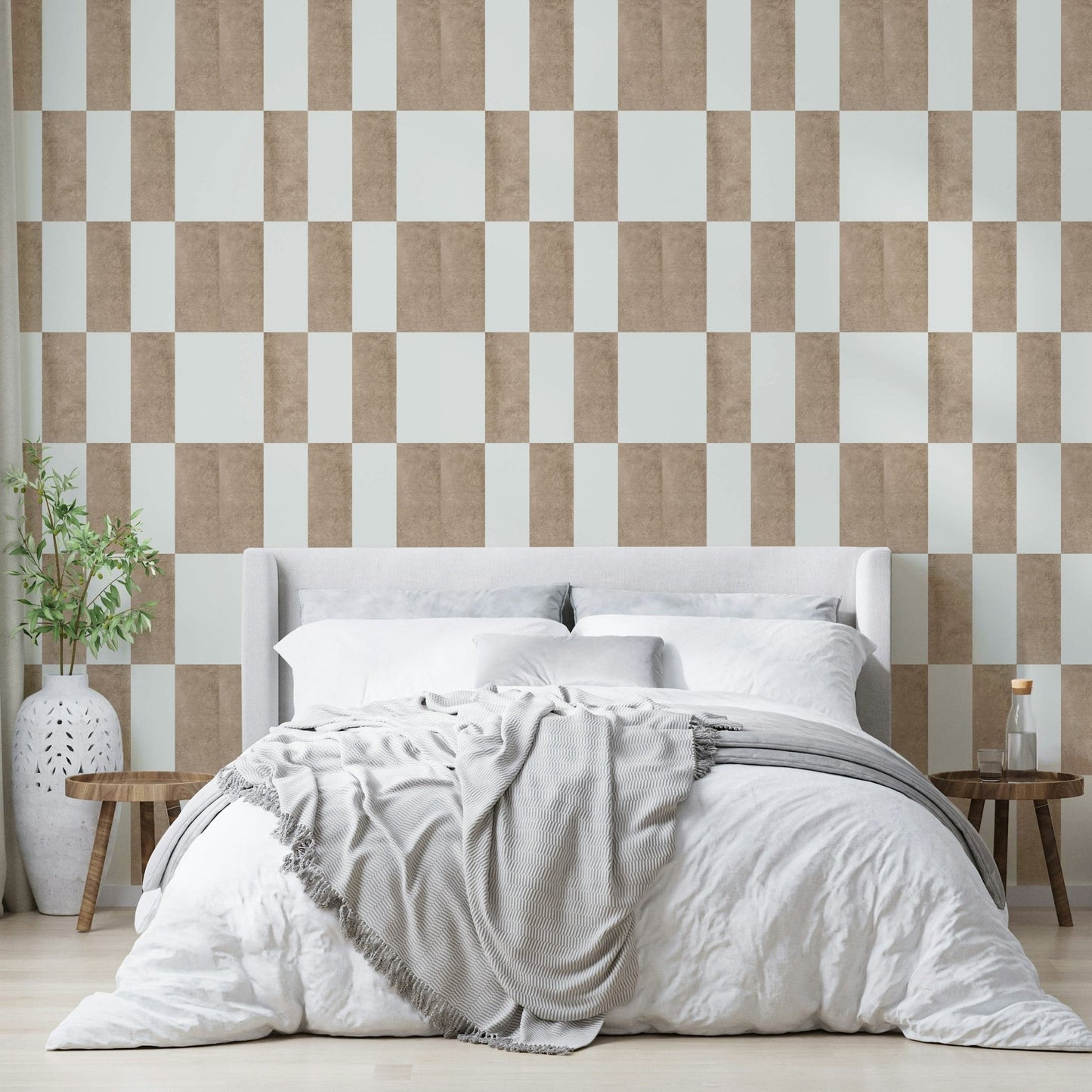 Rustic taupe vertical stripe design

