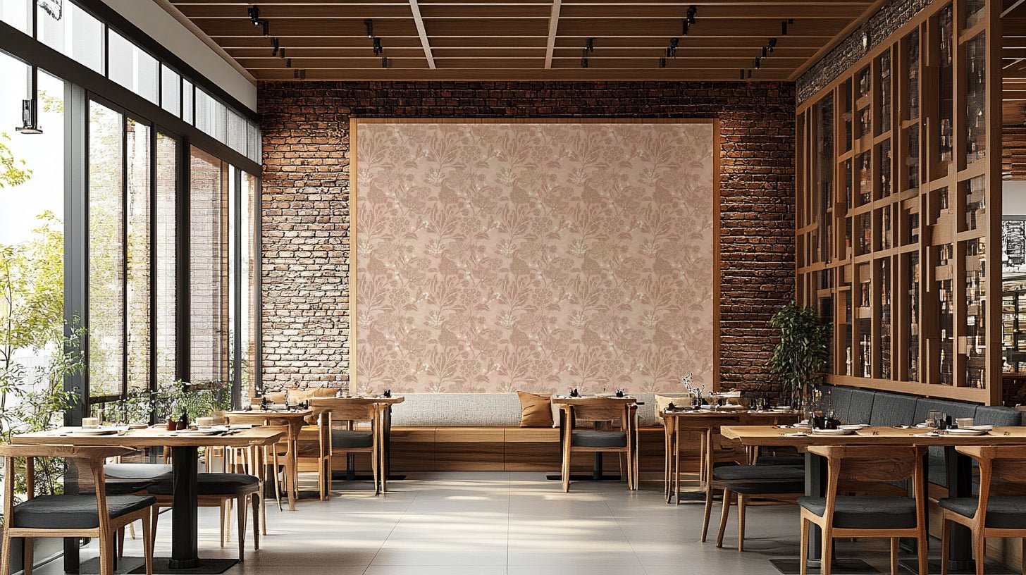 Warm terracotta wallpaper for walls, GD970