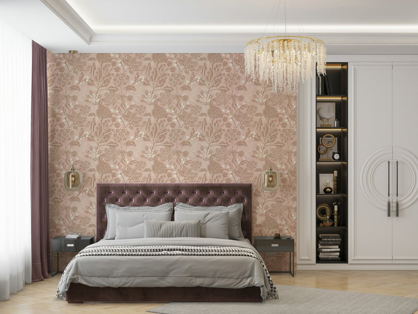 Wall mural with terracotta hues, GD970