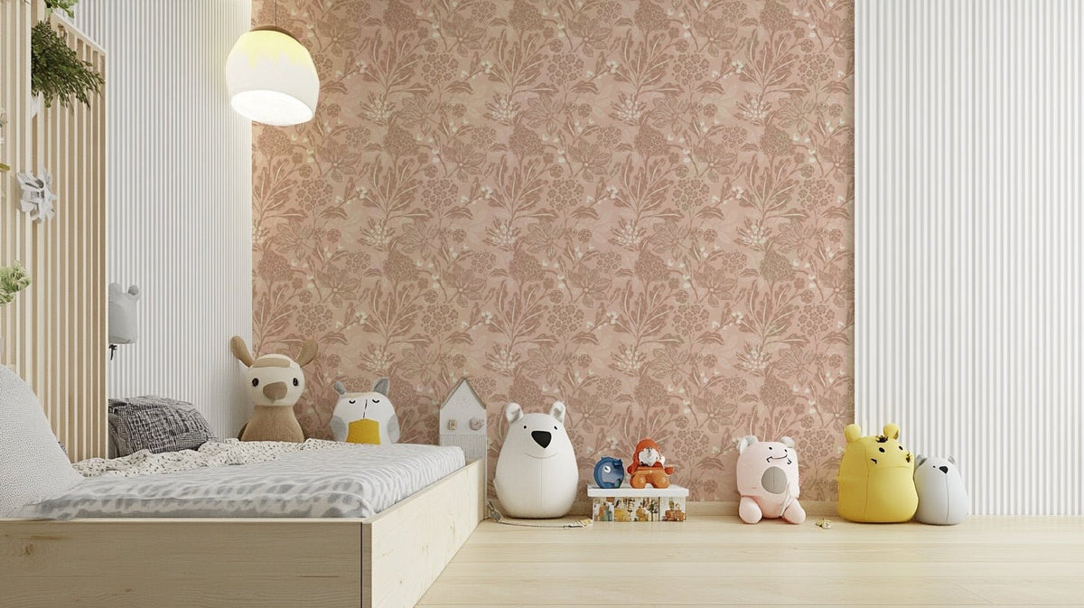 Cozy floral mural wallpaper, GD970