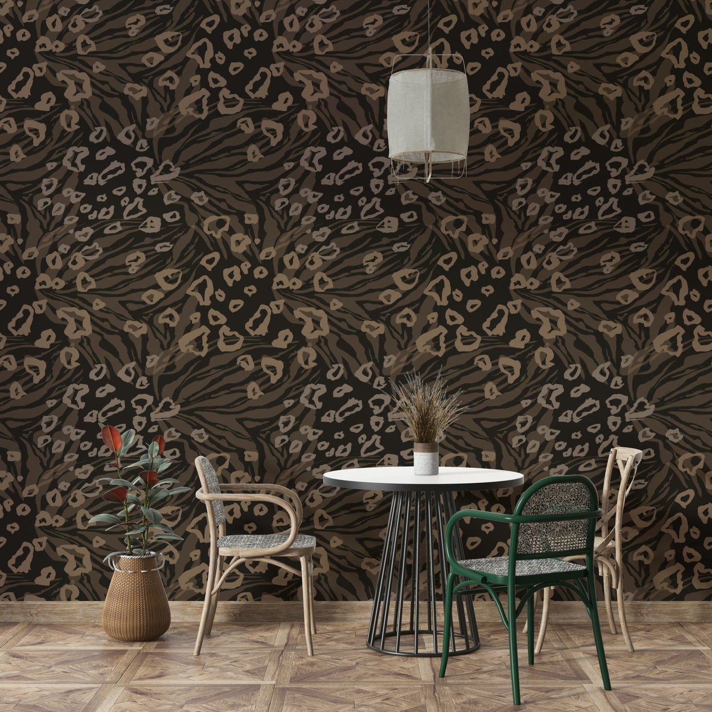 Textured Wildlife Wallpaper⁠