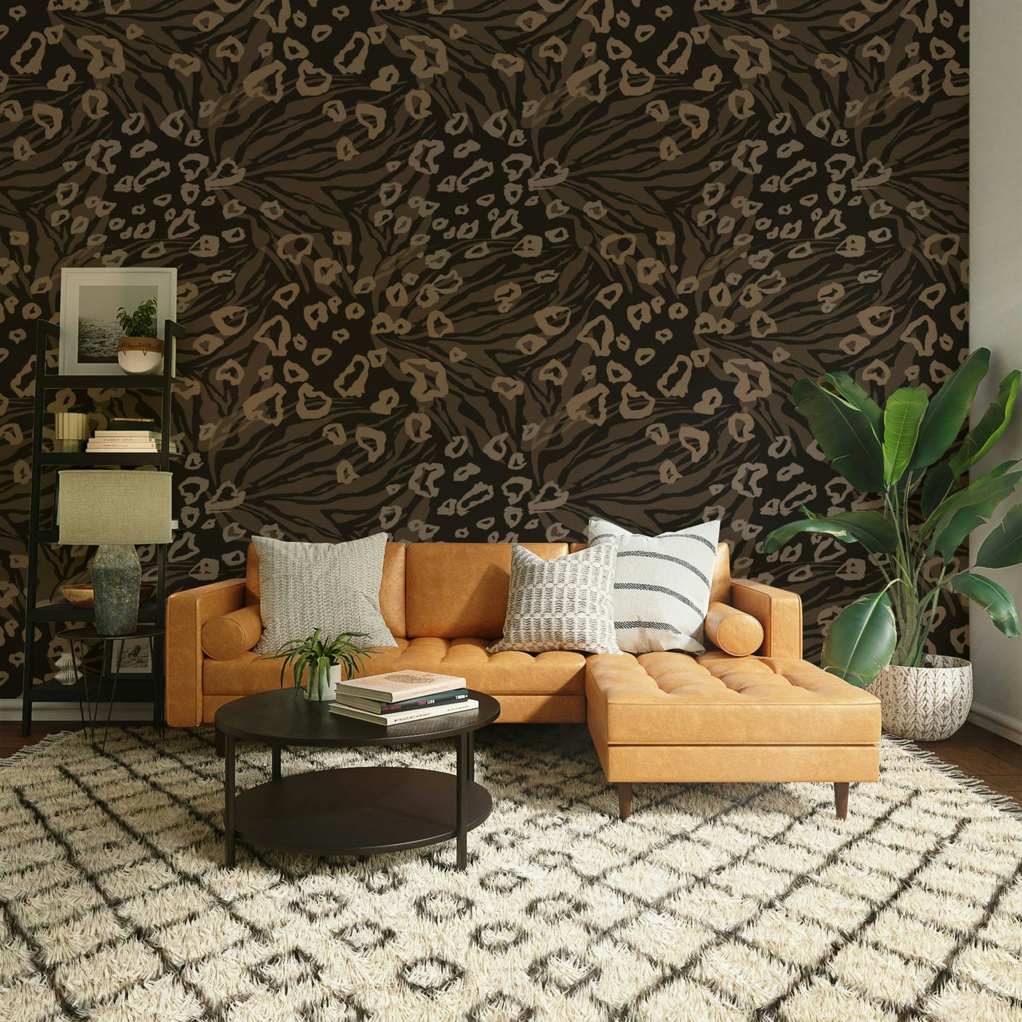 Textured Wildlife Wallpaper⁠
