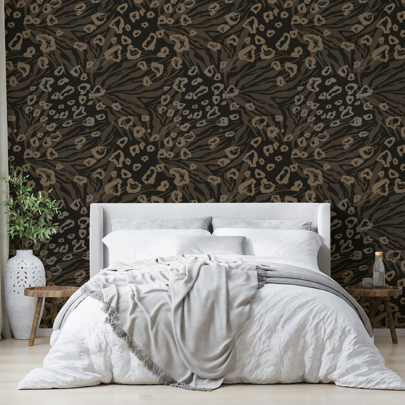 Textured Wildlife Wallpaper⁠
