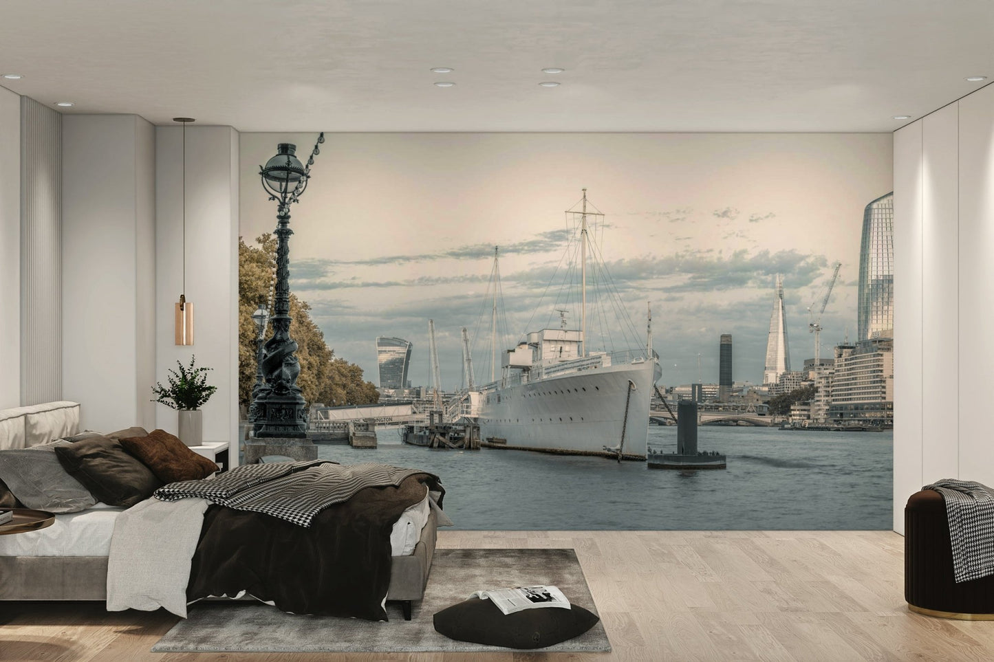 London Thames river view
