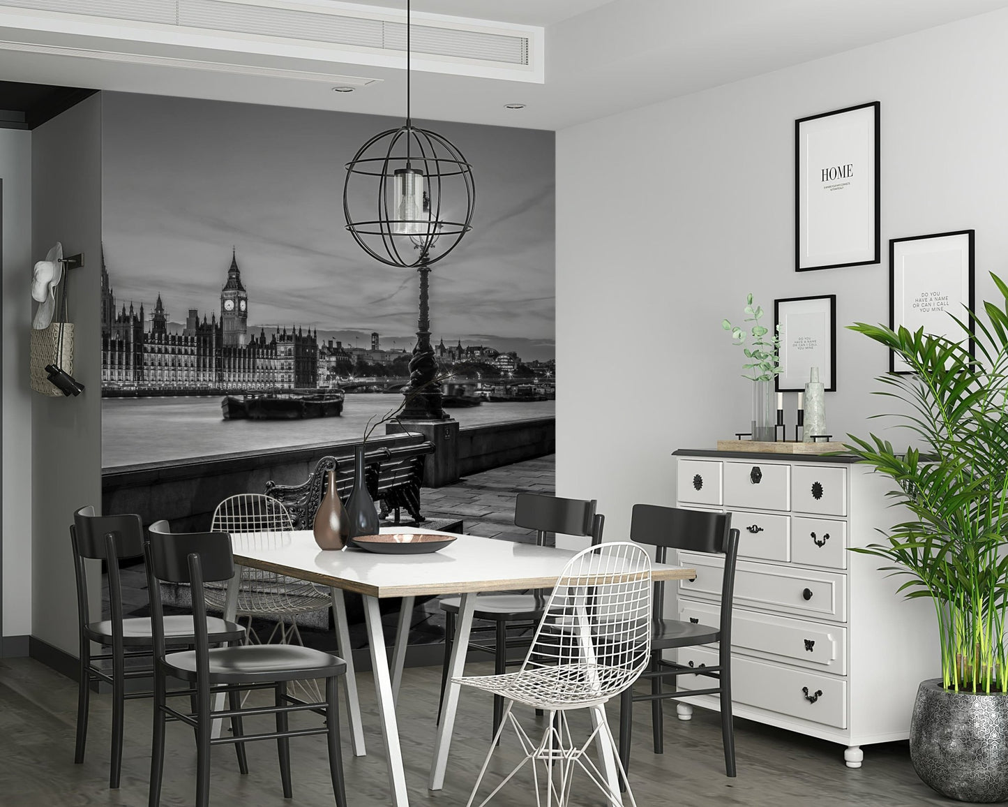 Thames Twilight wallpaper, grand palace structure, timeless photograph.