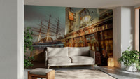 Wall mural with classic Thames architecture

