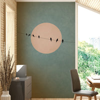 The mural covers a significant wall area.
