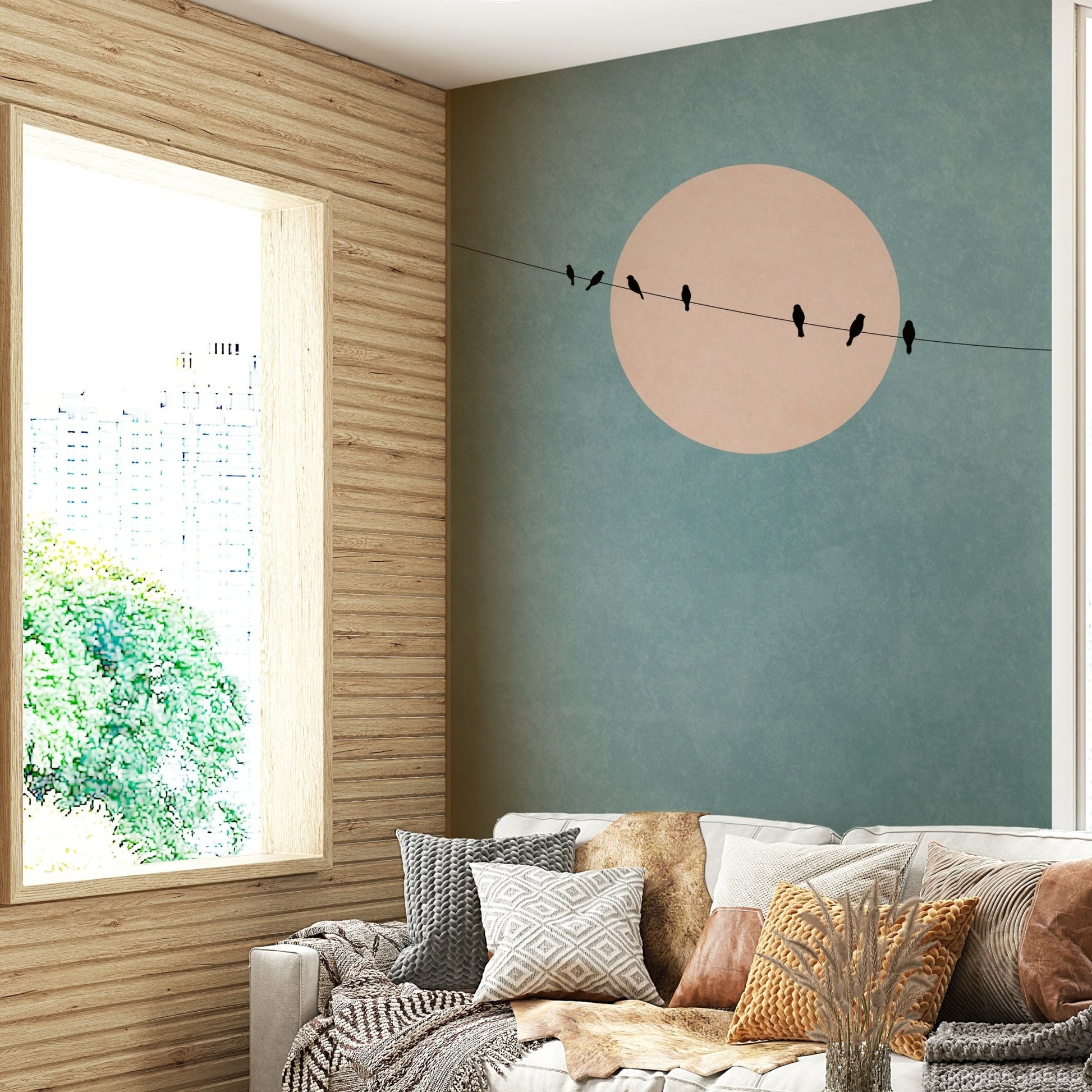 The design emphasizes simplicity, stillness, and a sense of calm.
