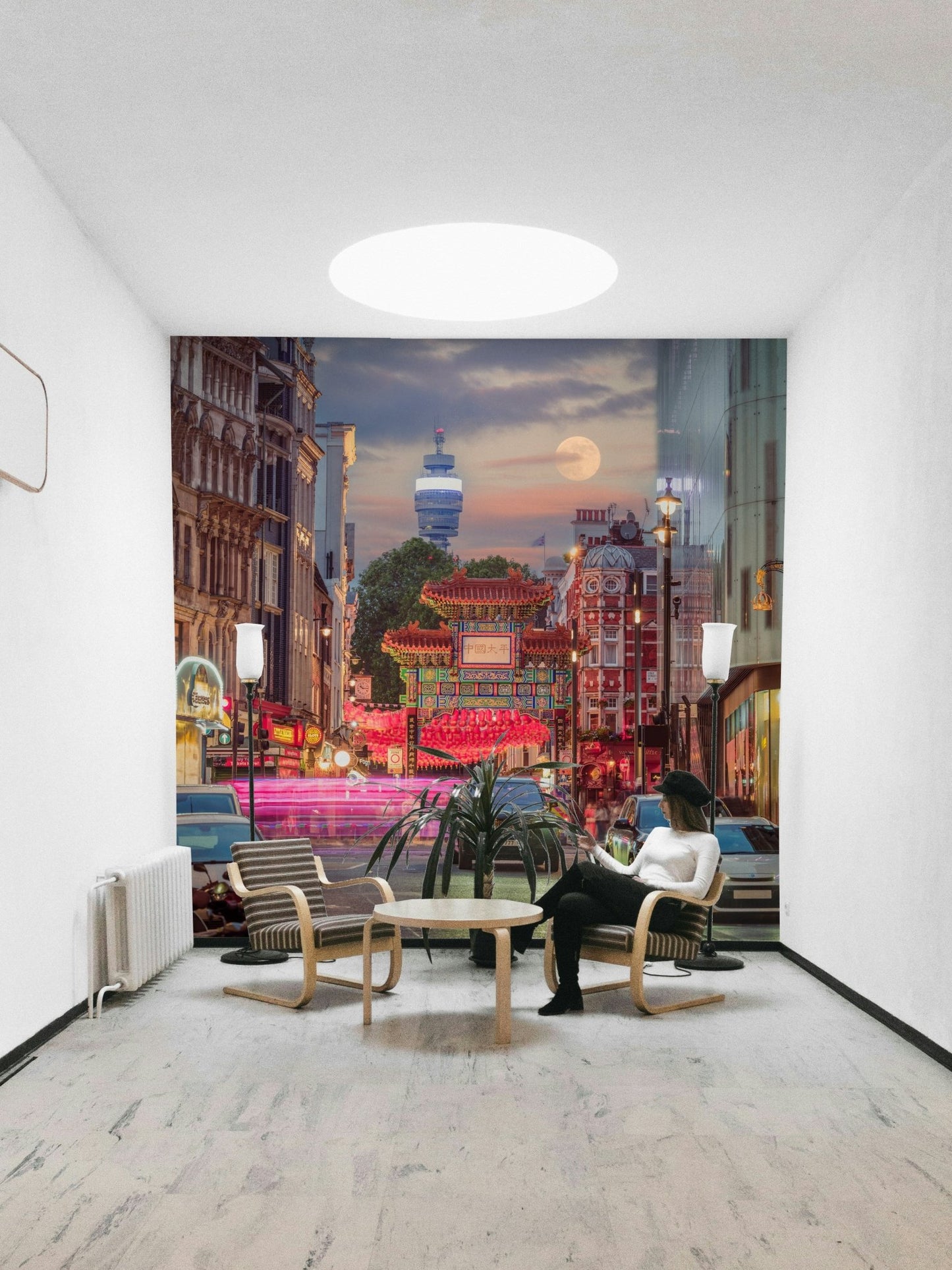 Ideal mural wallpaper for living rooms, restaurants, and offices, GD2670
