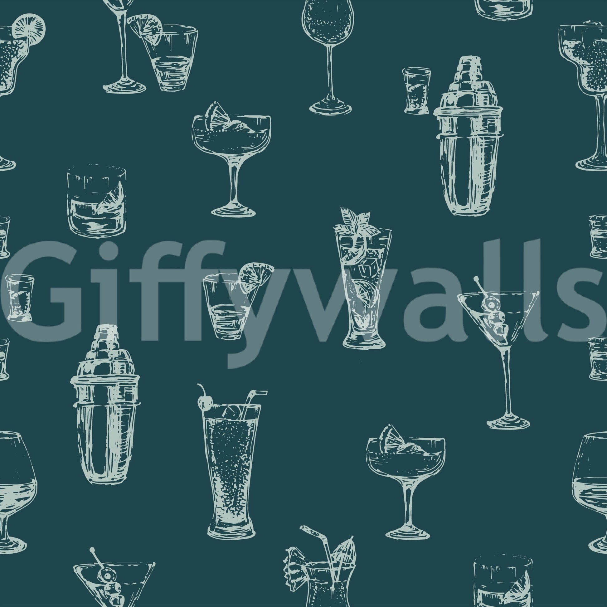 The Cocktail Canvas Wallpaper⁠