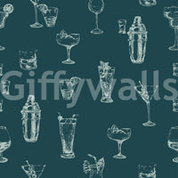 The Cocktail Canvas Wallpaper⁠