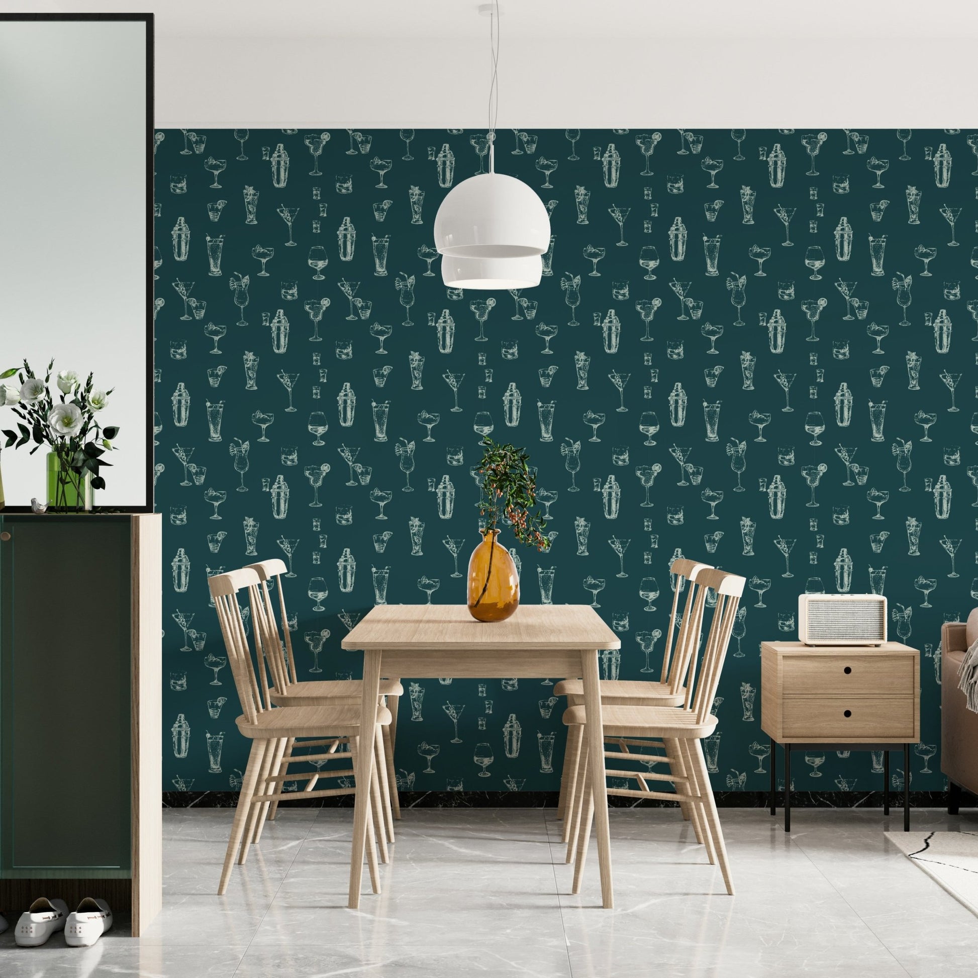 Vibrant cocktail designs for home bar décor


