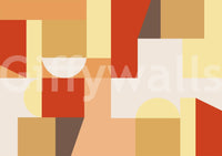 Aesthetic interior design using The Coming of Coziness Wall Mural.