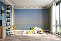 A serene salt crystal wall mural for nautical decor.

