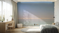 A contemplative Dead Sea view wallpaper mural for a feature wall.


