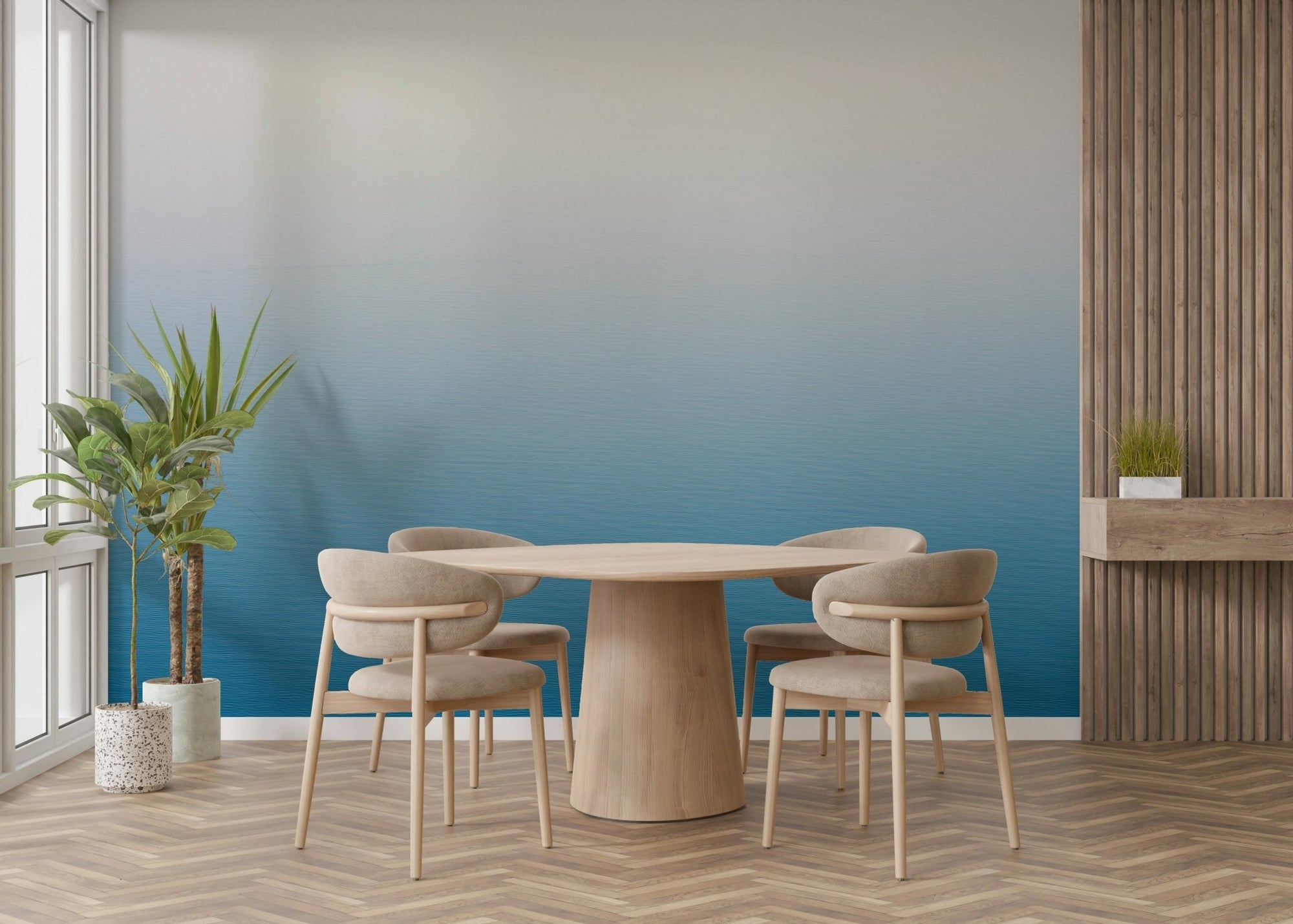 A beautiful scenic Dead Sea wallpaper mural with salt formations., GD4697