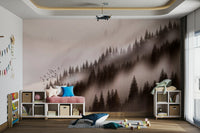 Enchanted sepia landscape wallpaper GD091
