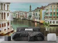 Grand Canal wallpaper mural adds timeless elegance

