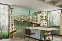 Wall mural featuring the Grand Canal for stylish spaces

