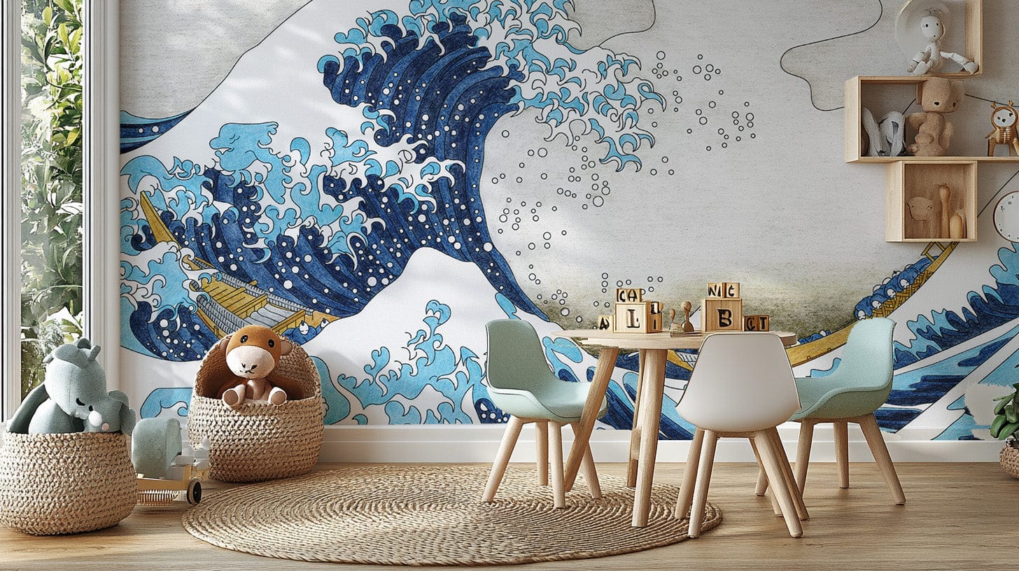 The Great Wave Kanagawa Wallpaper Murals - Giffywalls B182
