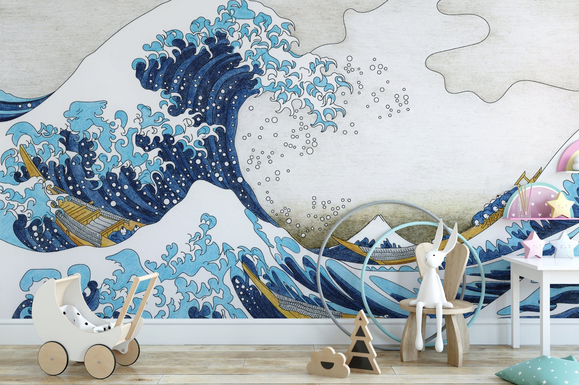 The Great Wave Kanagawa Wallpaper Murals - Giffywalls