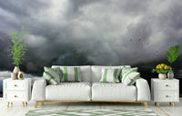 A contemplative lush field wallpaper mural for a feature wall., GD4777