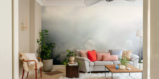 A beautiful Hula Valley wallpaper mural of a lush landscape.

