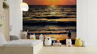 A contemplative figurative wallpaper mural for a feature wall.


