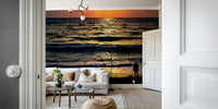 A serene contemplative design wall mural for your decor.

