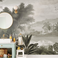The Jungle Kingdom Natural Wallpaper Mural - Giffywalls