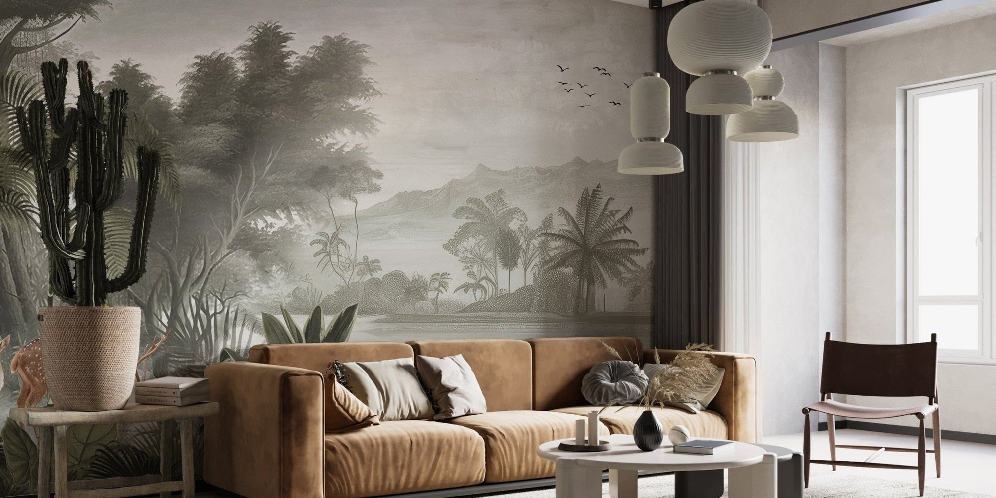 The jungle kingdom natural wallpaper mural A385
