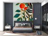 The Keeper of Oranges wall mural keeps a Bedroom creative and engaging