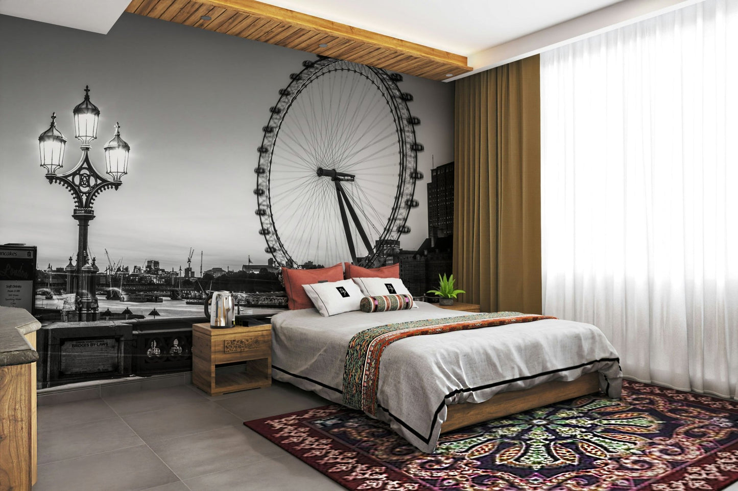 The photo is a high-contrast black and white.

