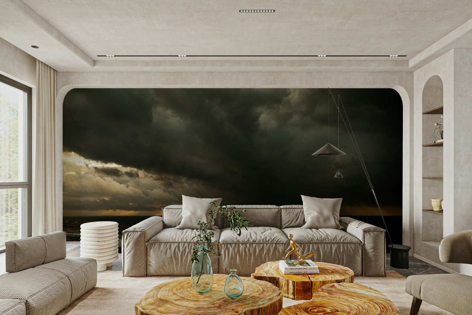 A beautiful, modern abstract wallpaper mural., GD4701