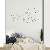 Colors are serene and natural, reflecting the tones of a high-altitude landscape.
